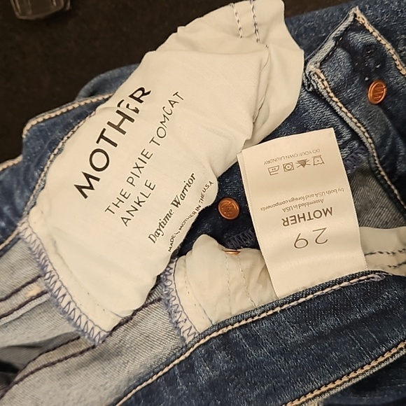 💕MOTHER💕 The Pixie Tomcat Ankle Jeans ~ Daytime Warrior 29 NWOT - Picture 16 of 16